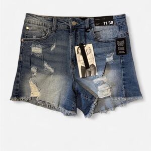 NWT Kendall & Kylie Blue Distressed Denim Shorts
